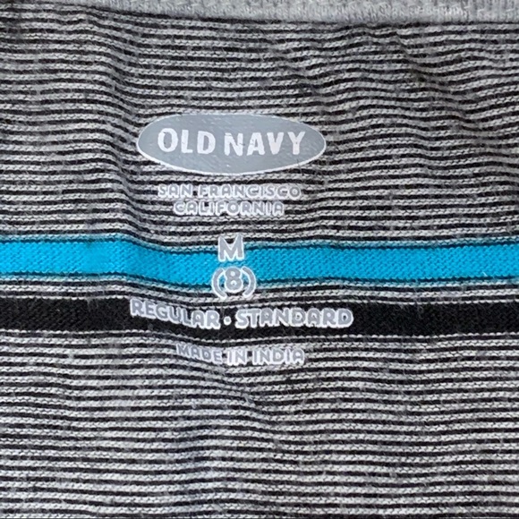 Old Navy Striped Long Sleeve Shirt Boys Size 8 - Picture 2 of 5